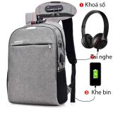 Balo đa năng Khoá số chống trộm, Để laptop, đi chơi, Thời trang Azado