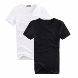 [HCM]Bộ 2 áo thun trơn nam form rộng phong cách hàng quốc vải dày mịn Kabuto (Trắng - Đen)