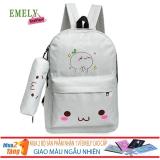 Bộ 2 Ba Lô Kèm Ví Shy Shy Xinh Xắn SY3 (Xám) - Mua 2 Bộ Tặng 1 Ví EMELY