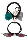 Bộ 2 dây cột tóc kiểu salome fashion