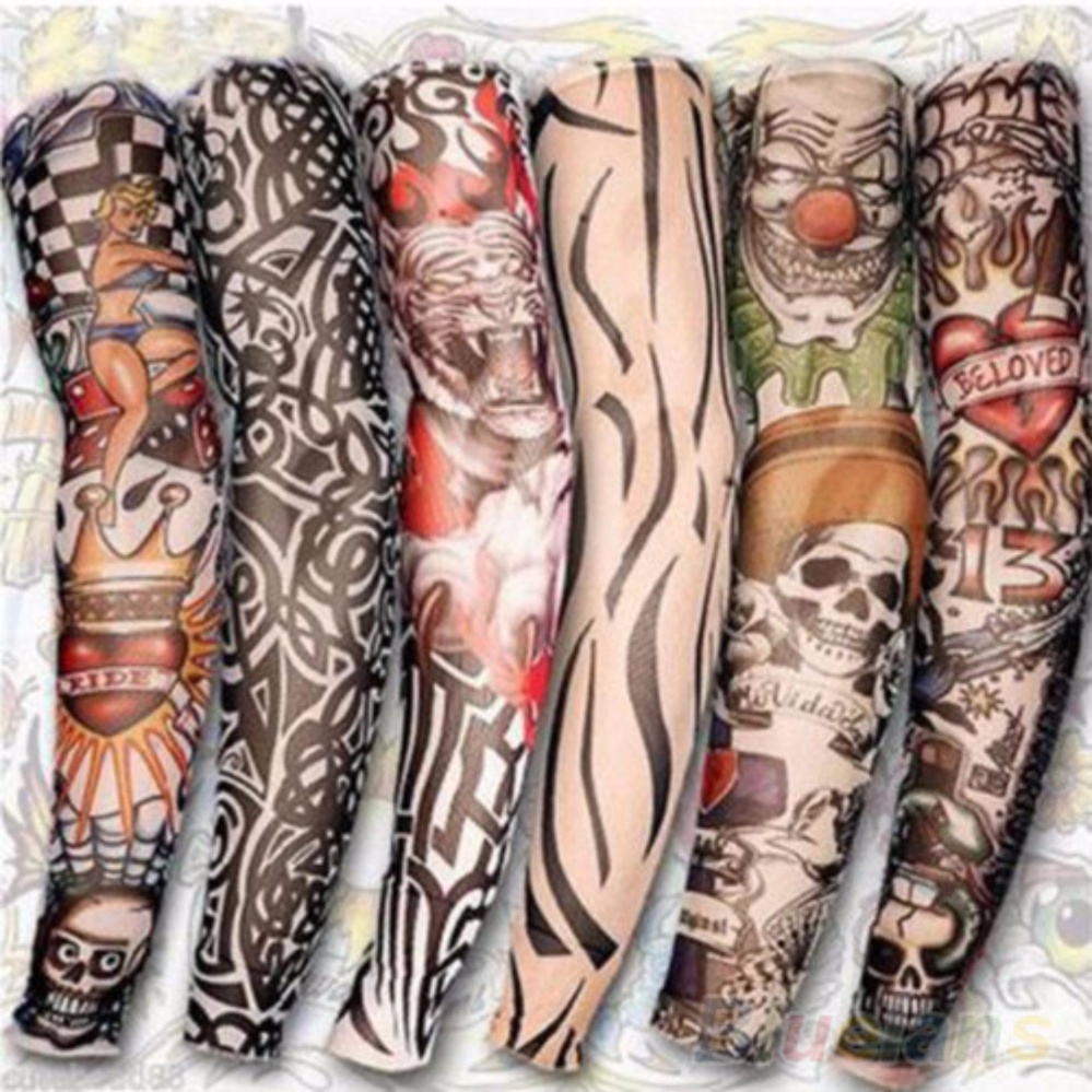 Bộ 2 đôi Găng tay hình xăm 3D Tattoo