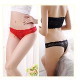 Bộ 2 quần chip ren lọt khe đính dây nơ sexy zozo_ql 8201