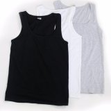 [HCM]Bộ 3 áo thun nam 3 lỗ cổ vuông ( Đen trắng xám )