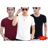 Bộ 3 áo thun nam body cổ tròn cao cấp 100% cotton