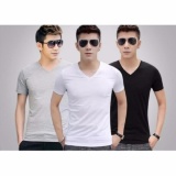 Bộ 3 áo thun nam cổ tim body