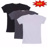 [HCM]BỘ 3 ÁO THUN NAM CỔ TRÒN BODY CAO CẤP 100% COTTON ( ĐEN TRẮNG XÁM )