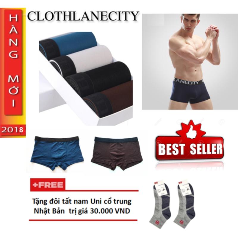 Nơi bán Bộ 3 Quần Sịp Đùi Nam Clothlanecity Phong Cách Hàn Quốc + Tặng Đôi Tất Nam Cổ Trung Uni-Nhật Bản Trị Giá 30.000 Đồng