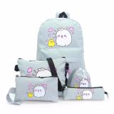 Bộ 5 Ba Lô Túi Xách MoPiu Cao Cấp MP4 (Xám)