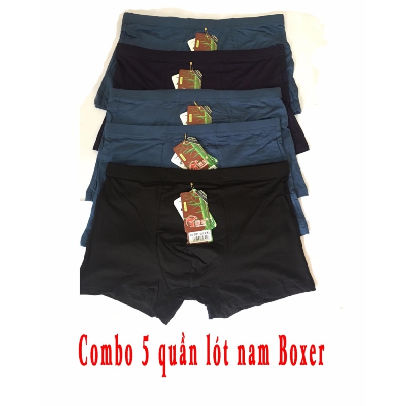 Nơi bán Bộ 5 quần sịp đùi trơn nam thời trang mạnh mẽ