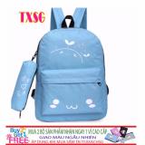 Bộ ba lô và túi nhỏ họa tiết txsg mc3 - kute