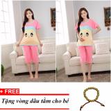 Bộ đồ bầu cộc mặc hè và mặc sau sinh cho con bú STT1001