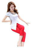 Bộ đồ bộ áo xẻ vạt xéo