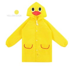 Giá Khuyến Mại Cartoon Animal Modeling Children Raincoats Children Cartoon Waterproof Raincoat Mackintosh – Yellow   NanXiangZi