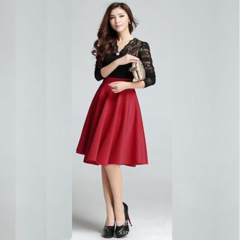Váy xòe cho người gầy và cao