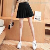 chân váy xòe xếp li đen ShopYame
