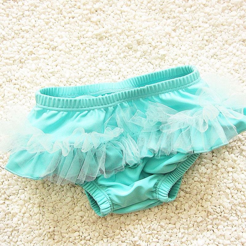 Nơi bán Children cute girls shorts baby swim trunks- Blue - intl