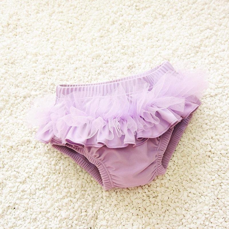 Nơi bán Children cute girls shorts baby swim trunks- Purple - intl