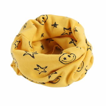 Chirldren Collar Baby Star Scarf Cotton Child Neck Scarves (Yellow) - intl  