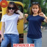 Combo 2 áo thun phông nữ 100% cotton, xưởng may áo thun nữ giá sỉ tphcm
