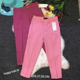 Combo 2 quần baggy kate lửng hồng nhạt-hồng đậm