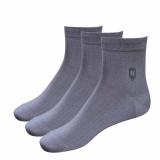 Combo 3 đôi vớ nam Cotton công sở màu xám Donakein- High quality products of Vietnam