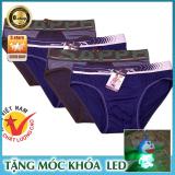 Combo 4 quần sịp tam giác co dãn 4 chiều cho nam + Tặng free móc khóa led