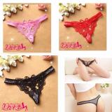 Combo bộ 2 quần lót nữ lọt khe ren bướm sexy ST - QR1004 (đen, đỏ,hồng)