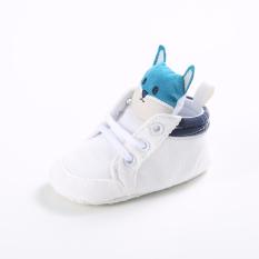 Thông tin Sp Cute Baby White Boy’s Flats Slip-On Toddler Shoes Soft Sole Newborn-18 Months S1673   Crazy Store