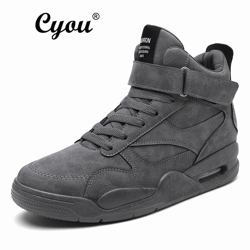 Cyou 2017 New Running Shoes Men Sports Sneakers Genuine Outdoor Sports Flat Run Walking Jogging Trendy Shoes Kasut Lelaki (Grey) - intl