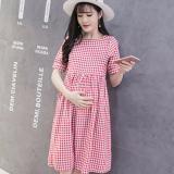 Đầm bầu kẻ caro trẻ trung - dr2200