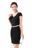 Đầm công sở kết hoa hồng Thời trang giá gốc
