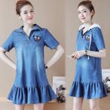 Đầm jean phối nón bm049