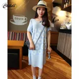 Đầm nữ - Đầm Suông nữ - Đầm suông tay ngắn - Đầm suông dạo phố cung cấp bởi ChiBell
