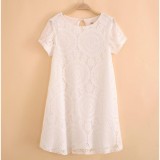 Đầm ren suông oversize. - ds06