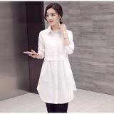 Đầm suông cổ sơ mi phối túi phong cách Hàn Quốc - DS22