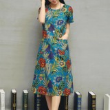 Đầm suông in hoa đẹp