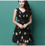 Đầm xòe xếp ly hoa mira beyeu1688 – zby3117