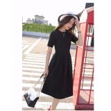 Đầm xòe xếp ly ngắn tay phong cách Hàn Quốc DX48D