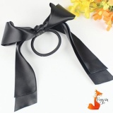 Dây cột tóc Handmade cao cấp phong cách Hàn Quốc  nơ dài BT0004-Đen