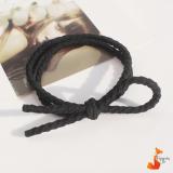 Dây cột tóc Handmade cao cấp phong cách Hàn Quốc Foxy dây xoắn BT0011-Đen