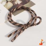 Dây cột tóc Handmade cao cấp phong cách Hàn Quốc Foxy dây xoắn BT0011-Nâu