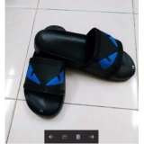 Dép cáo nam cao cấp màu đen mắt xanh