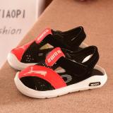 Dép sandal siêu nhẹ cho bé - size 21 đến 25 - poma - đen đỏ