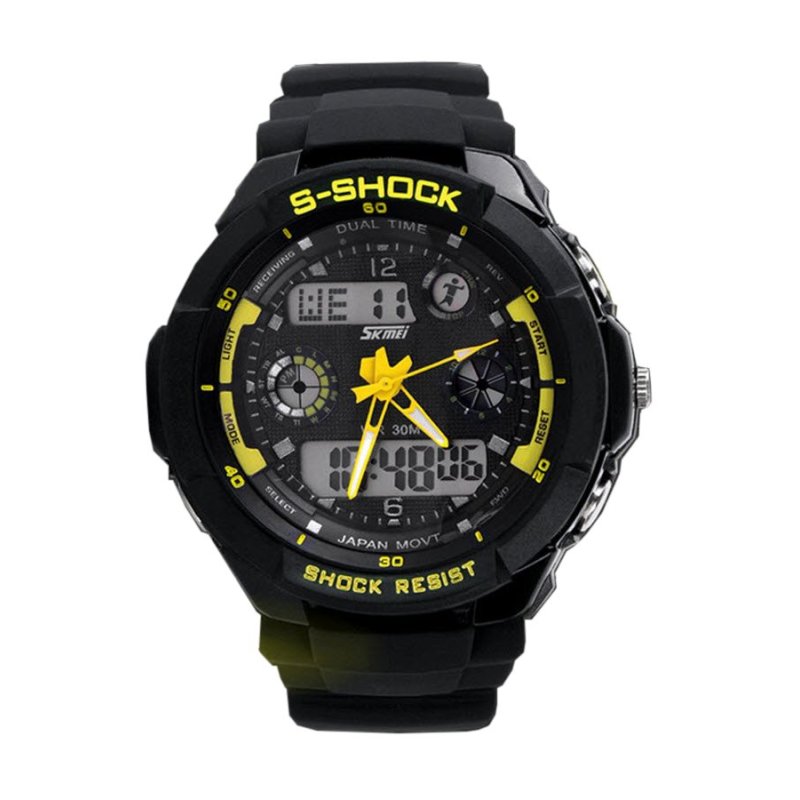 Đồng hồ nam dây nhựa SKMEI S-Shock 0931 (Mặt Đen Xanh) bán chạy