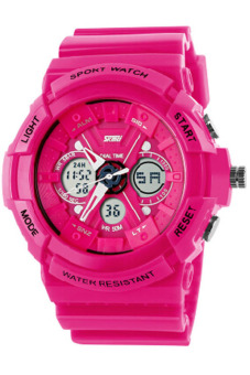 Đồng hồ nữ dây nhựa SKMEI Sport Watch 0966 (Hồng)  