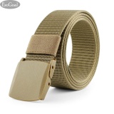 EsoGoal Vải Bạt Nylon Nam Thoáng Khí hàng Quân Sự Chiến Thuật Nam Dây Lưng Với Khóa Nhựa (Kaki)-intl