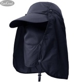 EsoGoal Nón bảo vệ toàn diện có miếng che cổ và mặt màu xanh navy dùng để chống nắng chỉ số UPF 50+ dành cho nam và nữ phù hợp khi mang vào mùa hè hay khi đi câu cá ngoài trời - INTL