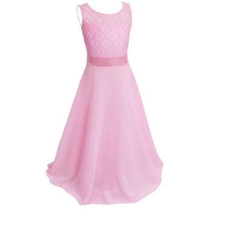 Nơi bán European and American children 's lace dress princess dress wedding dress chiffon skirt children dress skirt - intl