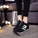 Giày bánh mì đế độn cao 11cm BM038D (Đen)