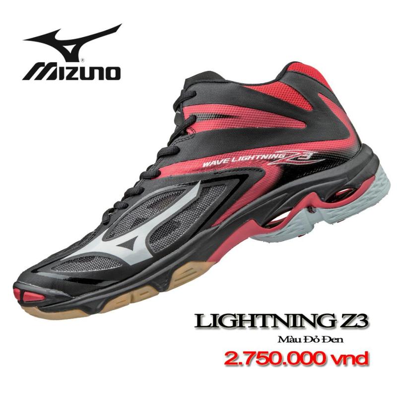 Giày bóng chuyền WAVE LIGHTNING Z3 MID - MÀU ĐEN ĐỎ